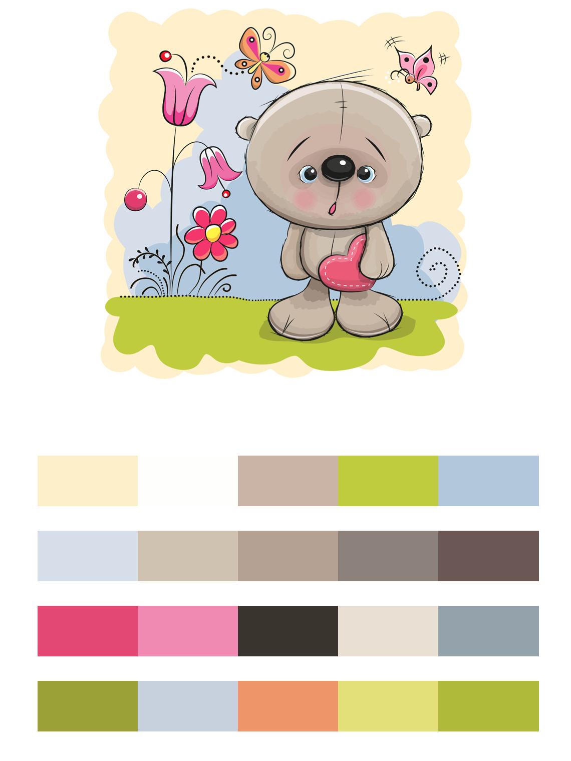 Teddy мишка цвета